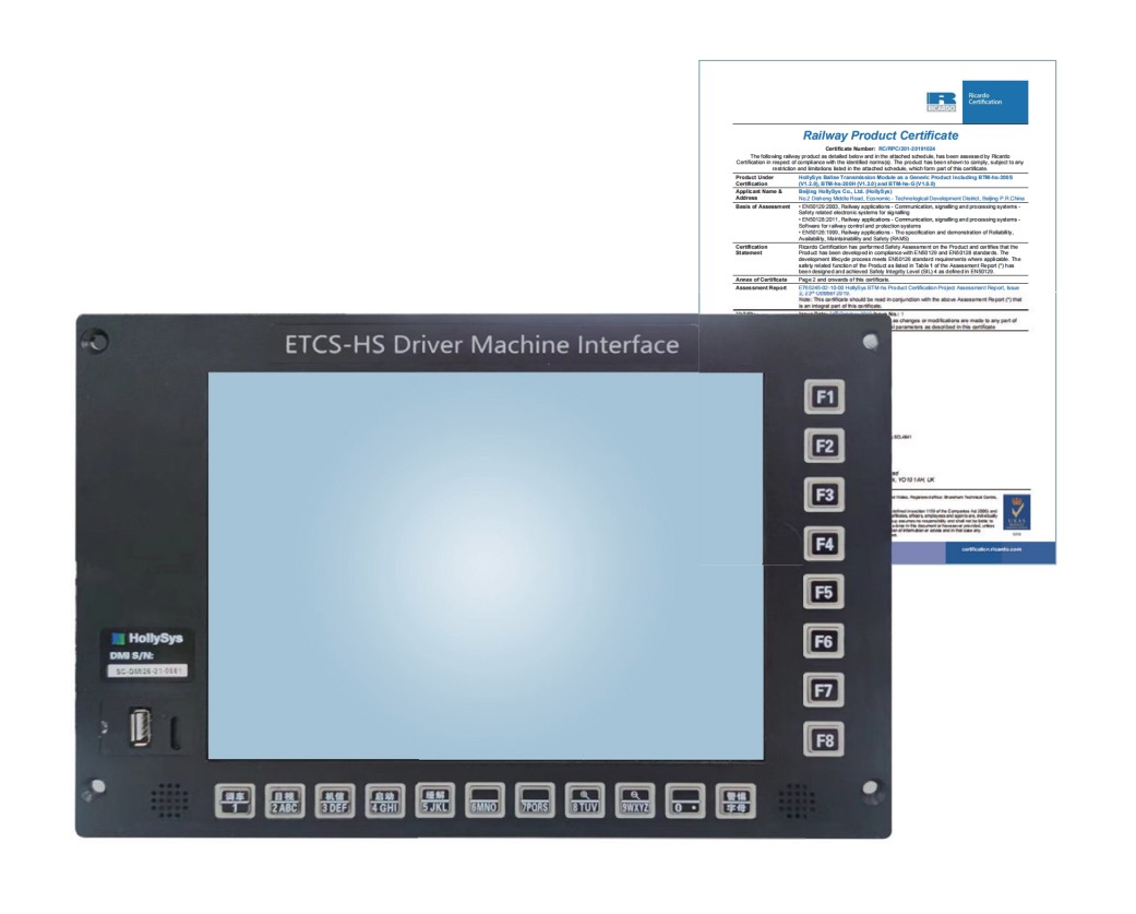Driver Machine Interface (DMI) ETCS-HS-DMI Object Controller (OC) 10C-HS